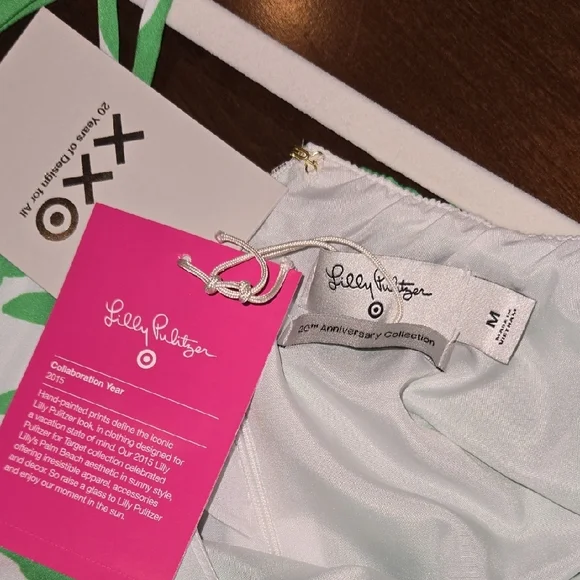 Lilly Pulitzer Vibrant Green and White Jumpsuit - Picture 5 of 7